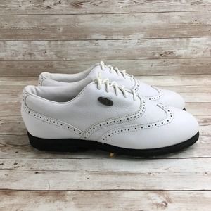 Nike Vintage Golf Womens 7 White Black Sample Shoe